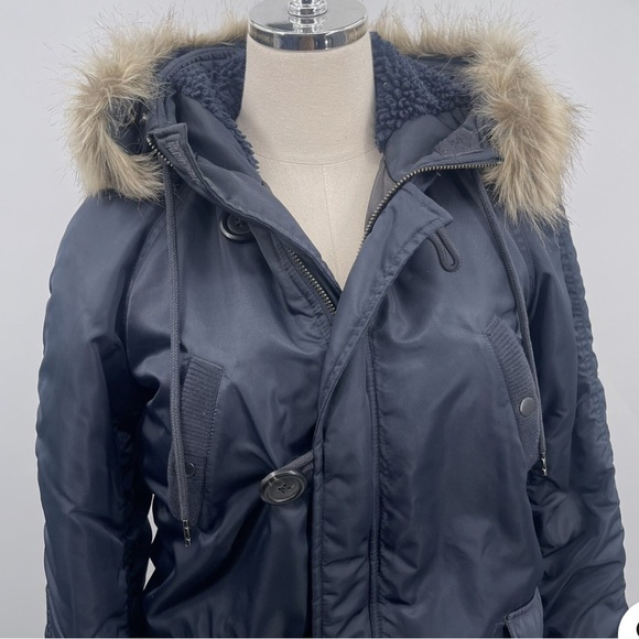 J.Crew Long Military Winter Parka Puffer XL - Picture 3 of 13